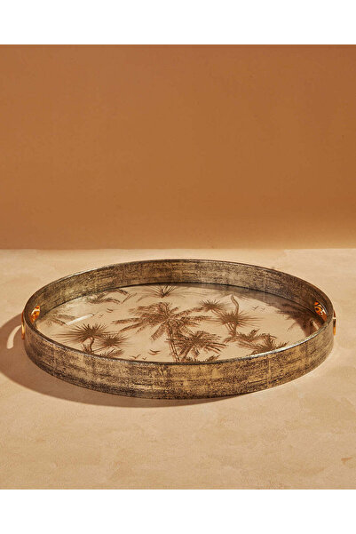 REDTAG صينية تقديم دائرية ذهبية - كبيرة