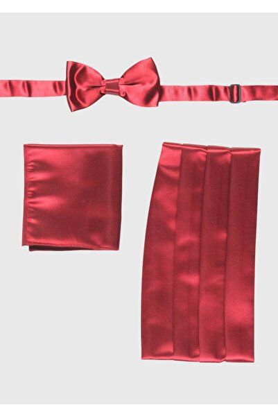 Ramsey Burgundy Bow Tie Belt Set