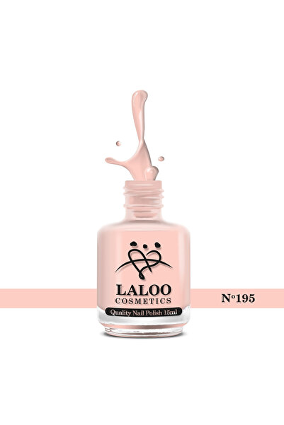 Laloo Cosmetics No. 195 Powder Nude| Laloo classic nail polish 15 ml