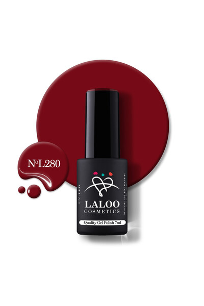 Laloo Cosmetics 280 Red Wine | Laloo gel polish 7ml