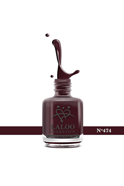 Laloo Cosmetics No. 474 Deep Maroon| Laloo classic nail polish 15 ml