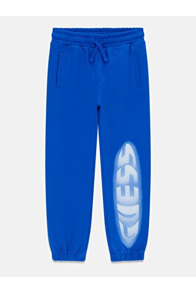 Guess بنطال رياضي مطبوع عليه شعار