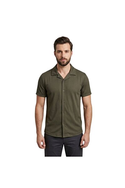 trender Muška košulja Rebrasto SVETLO KAKI