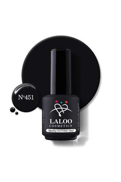 Laloo Cosmetics No. 451 Dark Pebbe Gray | Laloo gel polish 15ml