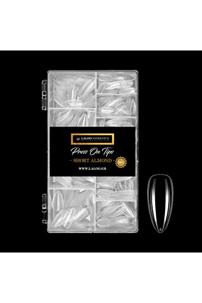 Laloo Cosmetics Tipsuri press on migdală scurtă 500 buc Laloo