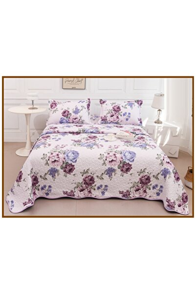 CHIRASO Reversible Quilted Bedspread Set, 2 Sides, 3 Pieces, 220x240 cm, 2 Pi...