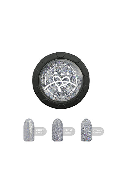 Laloo Cosmetics Glitter Argintiu Pixel effect No.01 Laloo