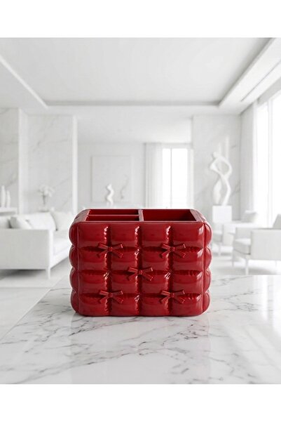 3D Tarzı Masaüstü Organizer | 3D Yazıcı Üretimi Kalemlik Fırçalık Dekoratif Masa Düzenleyici