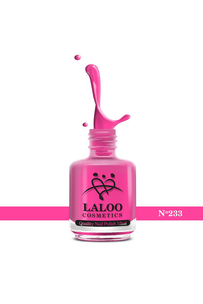Laloo Cosmetics No. 233 Neon fuchsia Laloo classic nail polish 15 ml