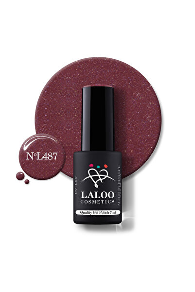 Laloo Cosmetics 487 Shimmering Dusty Rose | Laloo gel polish 7ml