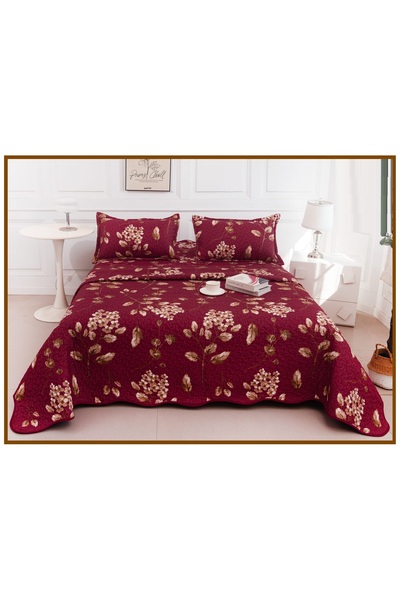 CHIRASO Reversible Quilted Bedspread Set, 2 Sides, 3 Pieces, 220x240 cm, 2 Pi...