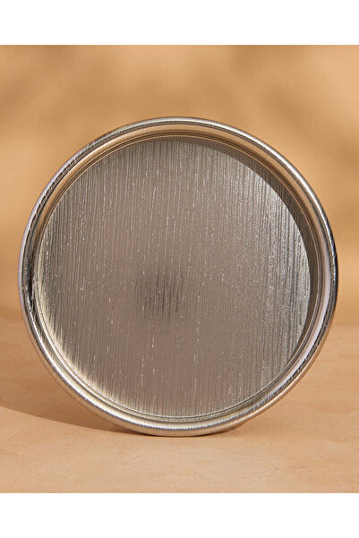 REDTAG Silver Round Engraved Serving Tray Small