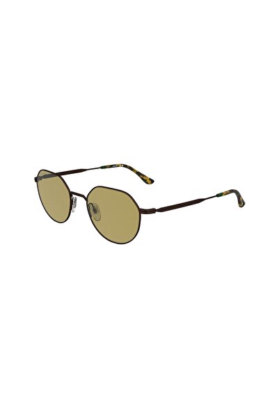 Lacoste L 268S 210 53 Unisex Geometric Brown Metal Sunglasses