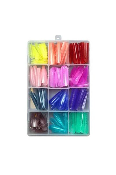 Laloo Cosmetics Forme reutilizabile colorate de unghii 288 buc Laloo