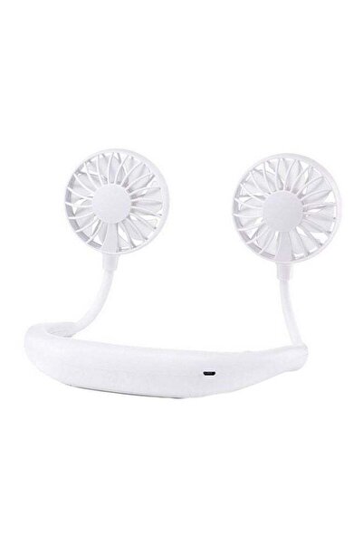 Arabest مروحة قابلة للتعديل بدون استخدام اليدين مع سلك USB FS0001 باللون الأبيض