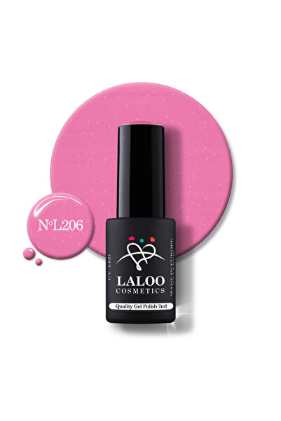 Laloo Cosmetics 206 Dark Shimmering Rose | Laloo gel polish 7ml