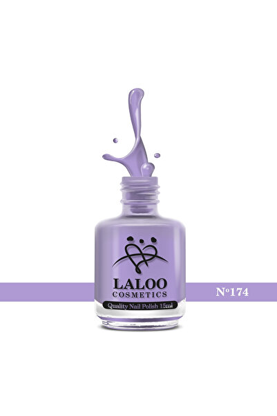 Laloo Cosmetics № 174 Лавандулов пастел Laloo класически лак за нокти 15 мл