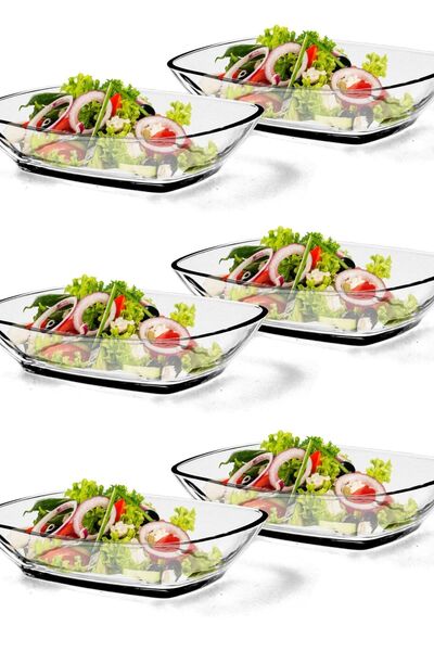 KADAX Bol de salată din sticlă, bol pentru gustări, 230 ml, set de 6 boluri s...