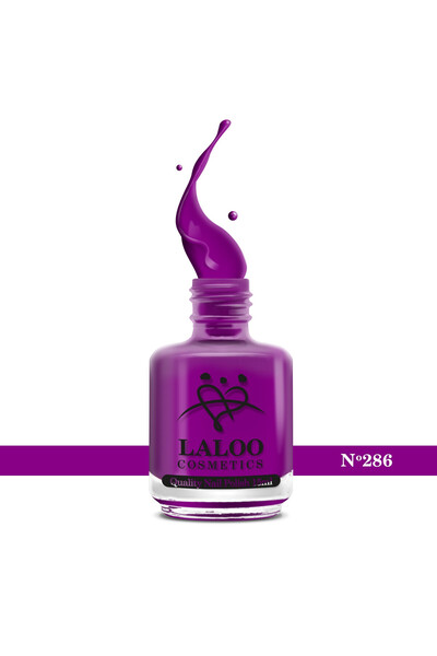 Laloo Cosmetics No. 286 Violet| Laloo classic nail polish 15 ml