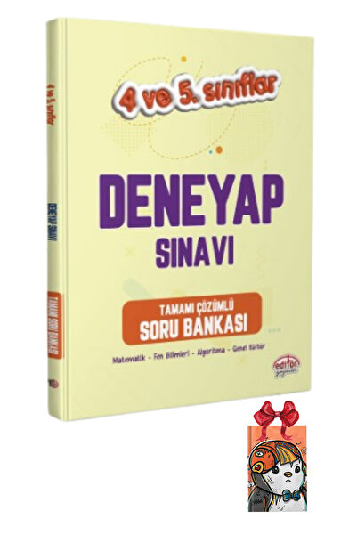 Editör Yayınevi 4-5. Sınıf Deneyap Tamamı Çözümlü Soru Bankası