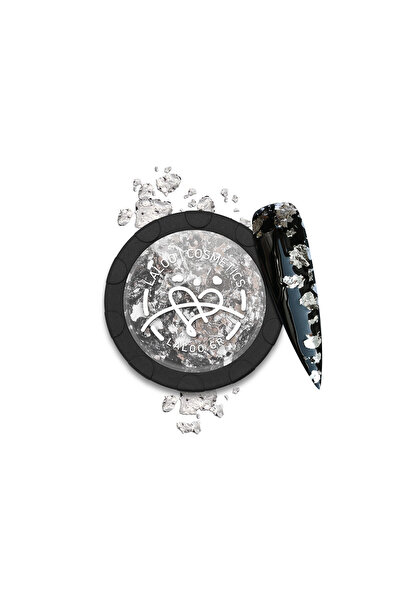 Laloo Cosmetics Gold flakes No.02 silver Laloo
