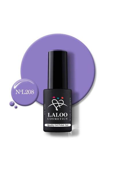 Laloo Cosmetics 208 Iris Purple | Laloo gel polish 7ml