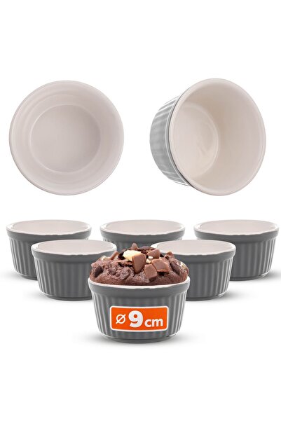 KADAX Ramekinuri pentru copt, forme ramekinuri termorezistente, boluri de 9 c...