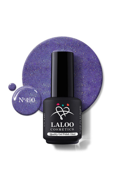 Laloo Cosmetics Νο.490 Starry purple | Laloo gel polish 15ml