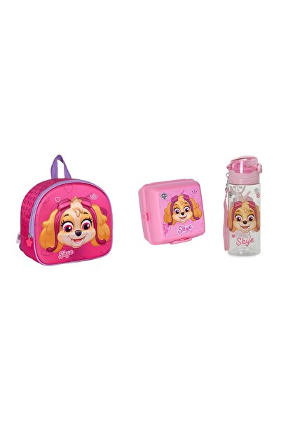 GENC DIJITAL BASKI مجموعة باو باترول سكاي بينك نيوتريشن حقيبة قطعة (3 قطع)