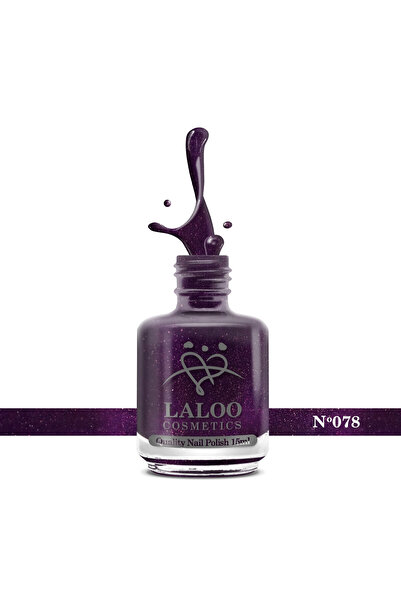 Laloo Cosmetics No.078 Shimmering Purple| Laloo classic nail polish 15 ml
