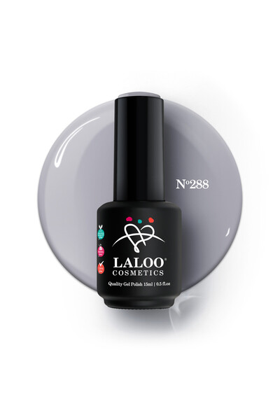 Laloo Cosmetics 288 Coud Grey | Laloo gel polish 15ml