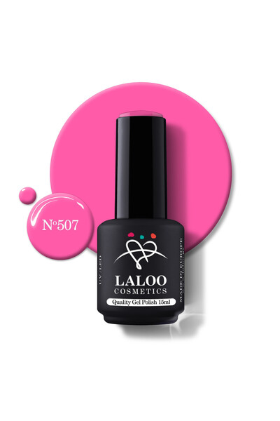 Laloo Cosmetics 507 Pink Neon | Laloo gel polish 15ml
