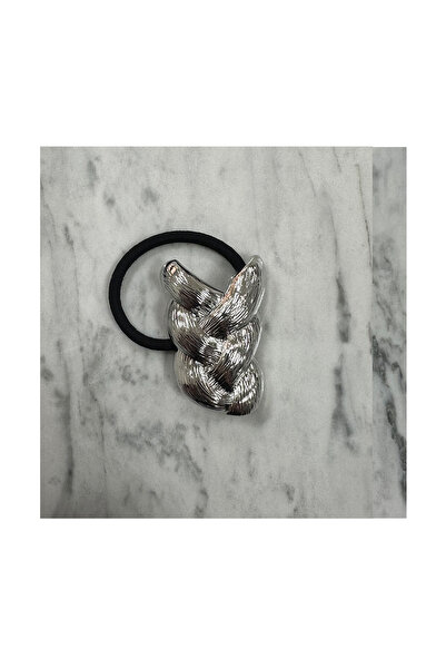 Mozto Velora Hair Cuff - Gümüş Örgü Saç Aksesuarı