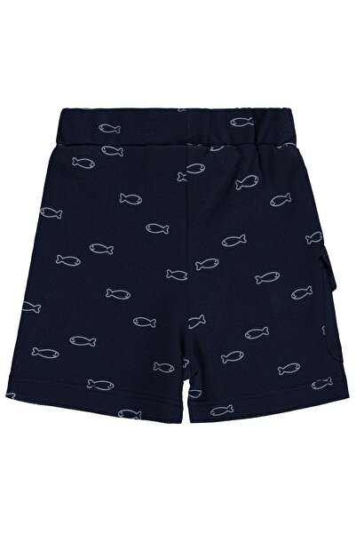 Civil Baby Balık Empirme 6-18 Months Shorts - Navy Blue 18-24 Months