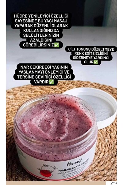 homm Hommlife nar çekirdeği yağlı peeling scrup
