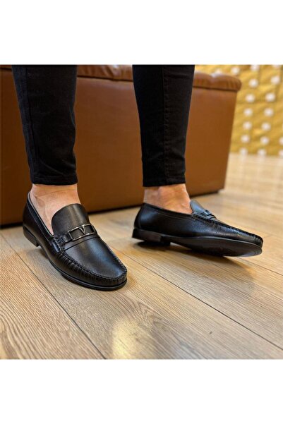 Parlak Hakiki Deri Neolit Taban Corcik Ayakkabı