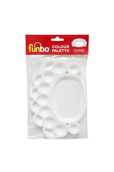 Funbo Plastic Coloring Oval Paint Pallet