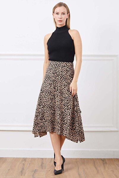 zenne Patterned skirt mink