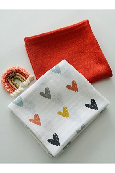Fulya Tuhafiye Ftbabycollection 100% Cotton 2-Pack Muslin Baby Blanket Oeko-T...