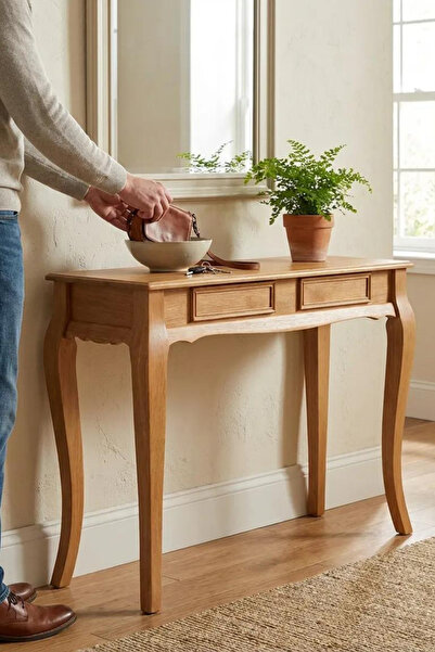 A2 Decor Orin Doğal Ahşap Dresuar 120 Cm – Rustik Country Tasarım