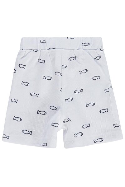 Civil Baby Balık Empirme 6-18 Months Shorts - White 18-24 Months