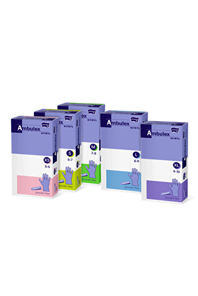 Ambulex Nitrile Purple Powder-Free 100 pcs/Cut, Size XL