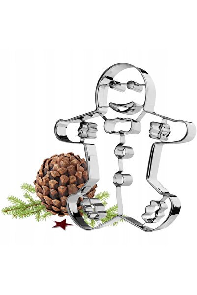 KADAX Formă de tăiat biscuiți turtă dulce, formă de Crăciun, Omuleț, 12 cm