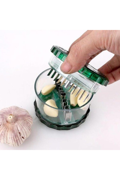 zola Tocător de usturoi, verde, plastic/oțel inoxidabil, ușor de utilizat, cu...