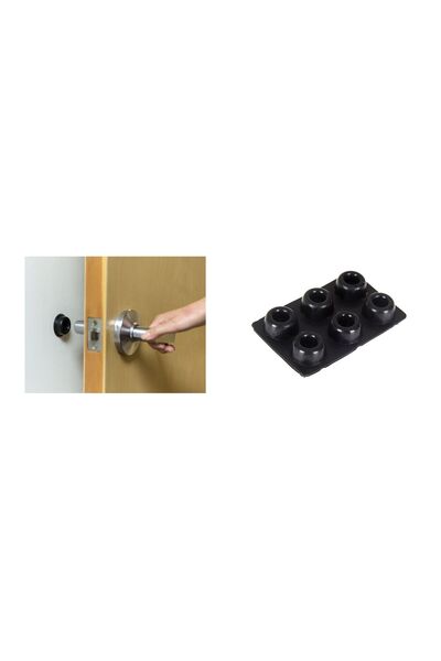Bosphorus Door Handle Anti-Slam Bumper Set of Twelve 2X2X1Cm
