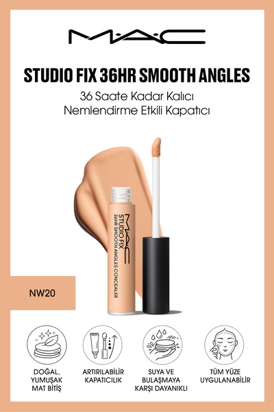 M.A.C Studio Fix 36HR Smooth Angles 36 Saate Kadar Kalıcı Nemlendirme Etkili ...