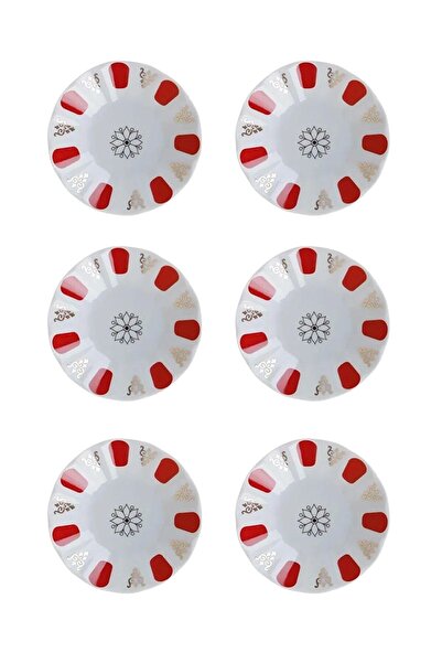 AiroBazar Red and White Classic Melamine Coffee Shop Style Tea Plate, Long-La...