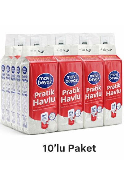 Mavi beyaz Pratik Havlu 500 Yaprak - Yeni Nesil Çok Amaçlı Kağıt Havlu (Asma ...