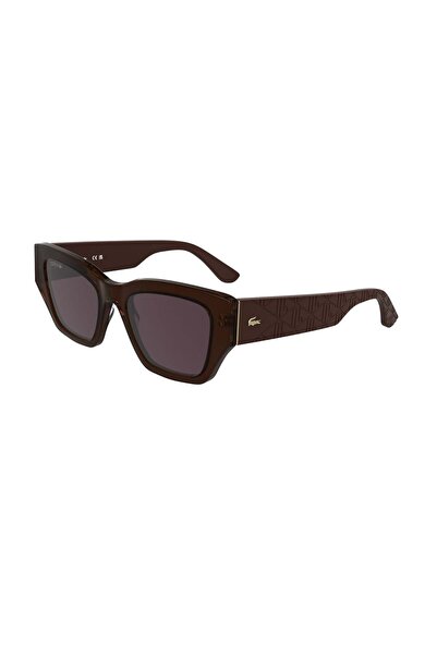 Lacoste L 6053S 210 52 Kadın Cat Eye Bordo Kemik Güneş Gözlüğü