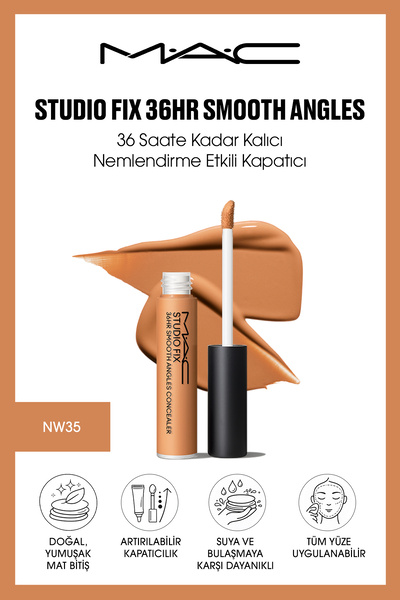 M.A.C Studio Fix 36HR Smooth Angles 36 Saate Kadar Kalıcı Nemlendirme Etkili ...